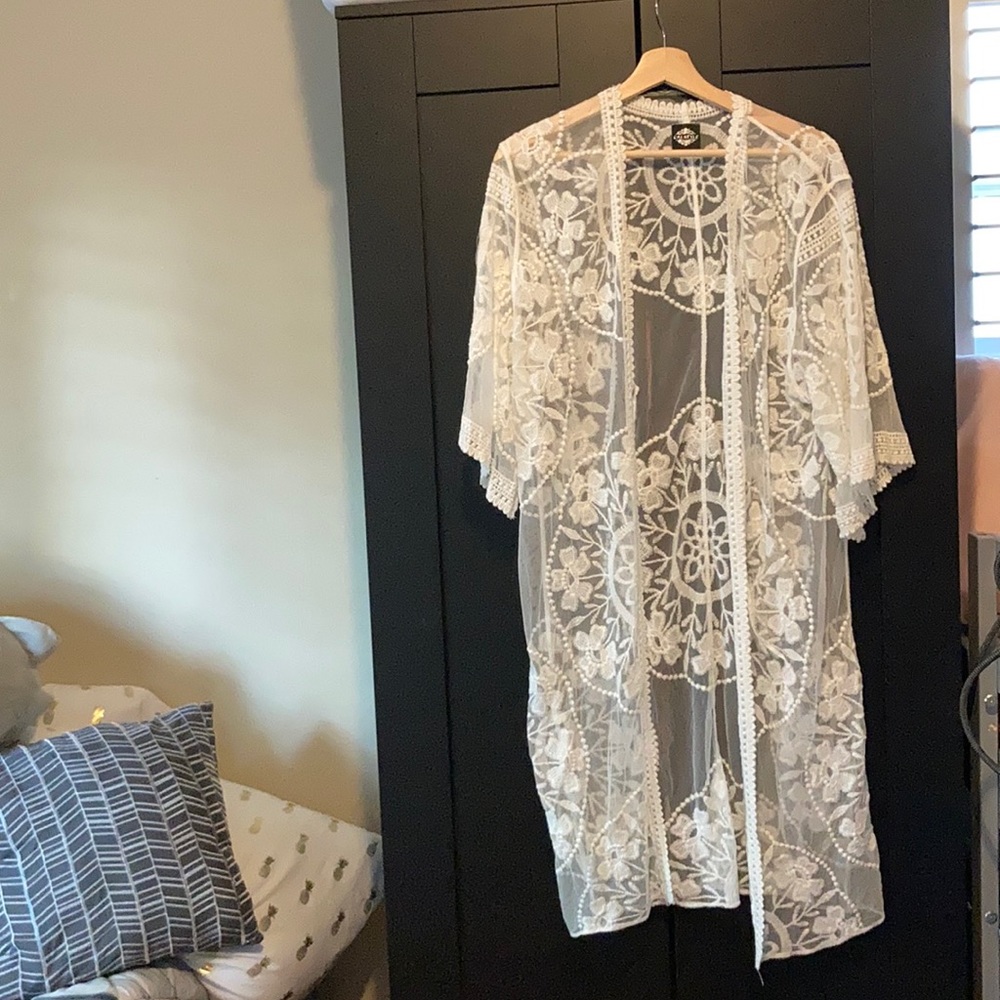 Beautiful lace robe.
